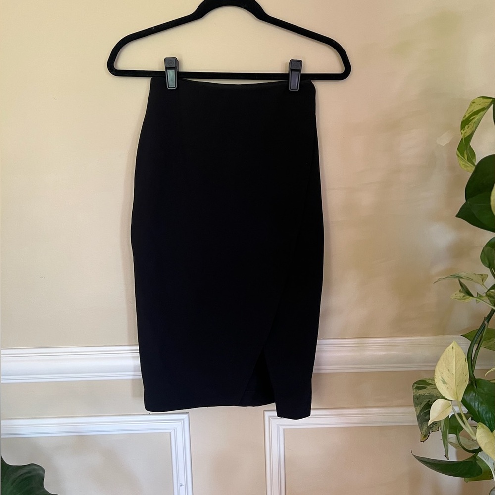 Express Pencil Wrap Zip Skirt - Size 0